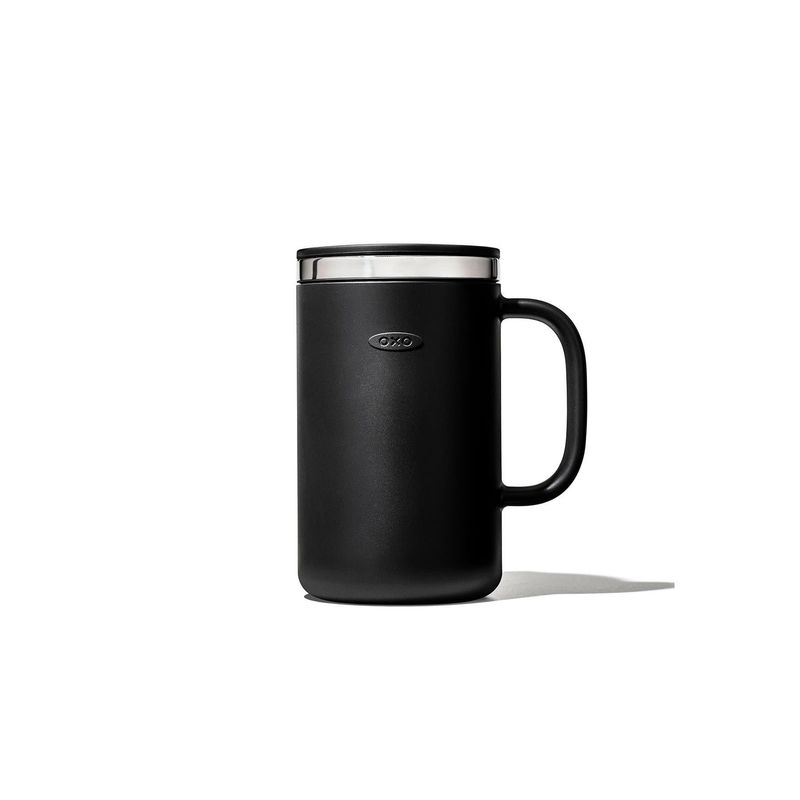 16oz Black Thermos Mug