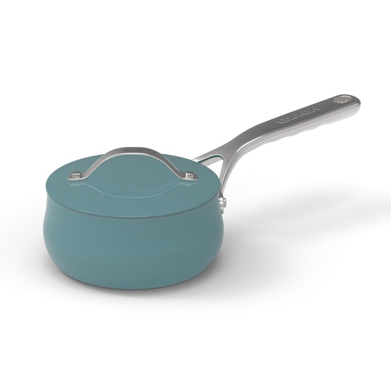 1 quart Teal Non Stick Sauce Pan