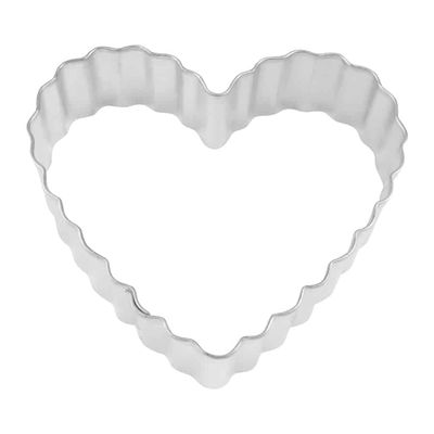 3.5" Fluted Heart Cookie Cutter