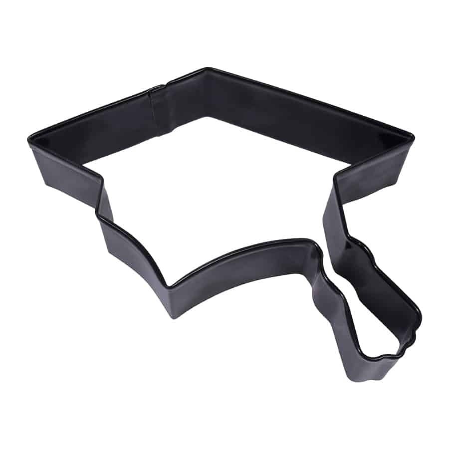 4.5" Black Graduation Cap Cookie Cutter