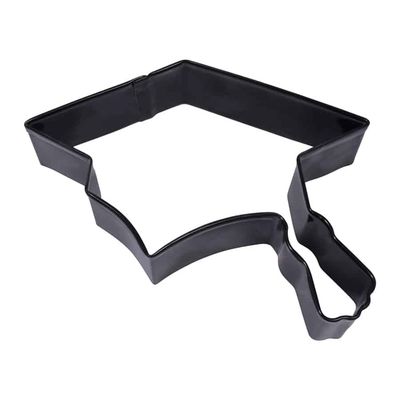 4.5" Black Graduation Cap Cookie Cutter