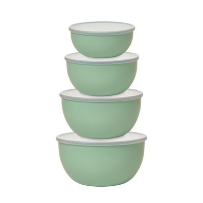 Pistachio Mixing Bowls with Lids, set of 4