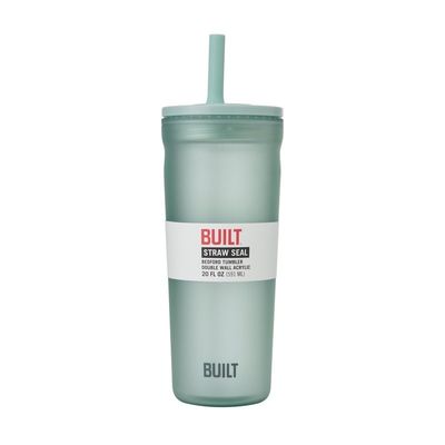 20oz Mint Tumbler with Straw