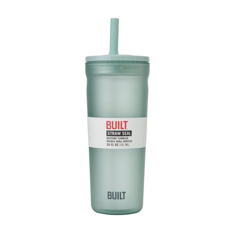 20oz Mint Tumbler with Straw