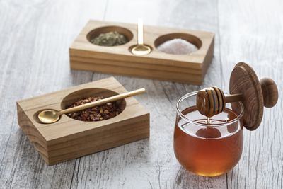 Glass Honey Jar