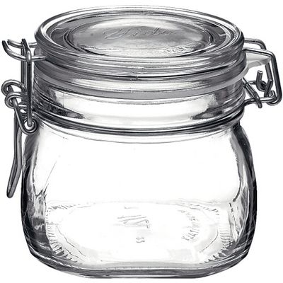 Bormioli 17 oz Glass Fido Storage Jar