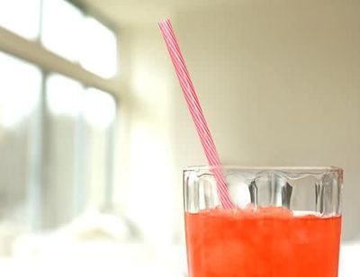 Rainbow Reusable Plastic Straws, set of 24