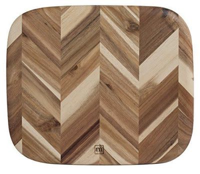 Madeira 12.5x14.5" Herringbone Cutting or Serving Board