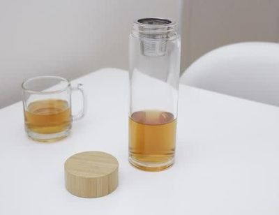 Glass Thermos with Tea Infuser