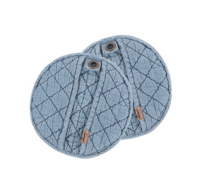 Denim Potholder, set of 2