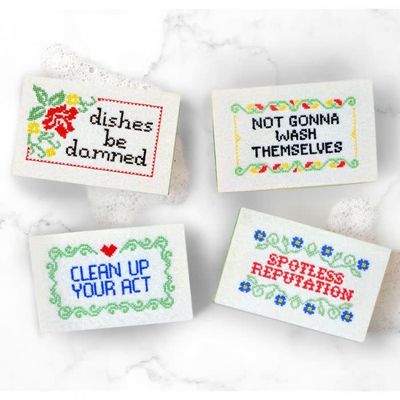 Stitched Sponges, set of 4