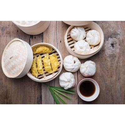 6" Bamboo Steamers, set of 3