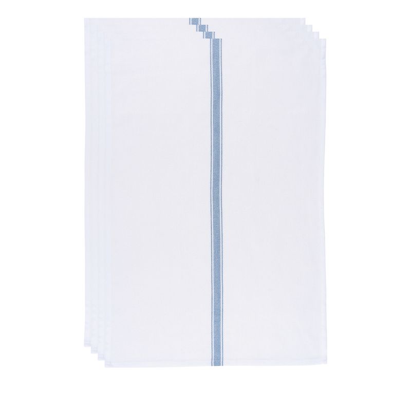 Set of 4 Delft Brooklyn Stripe Dishtowels