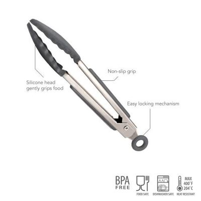 Tovolo Indigo Silicone Mini Tongs