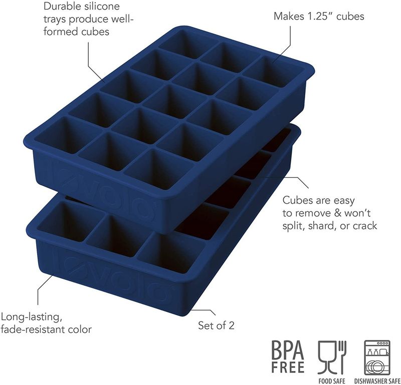 Tovolo Indigo Ice Cube Trays, set of 2
