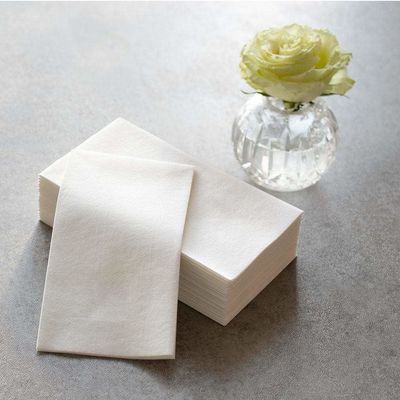 White "Linen" Paper Dinner Napkins