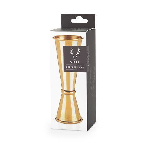 1 &amp; 2oz Gold Japanese Jigger