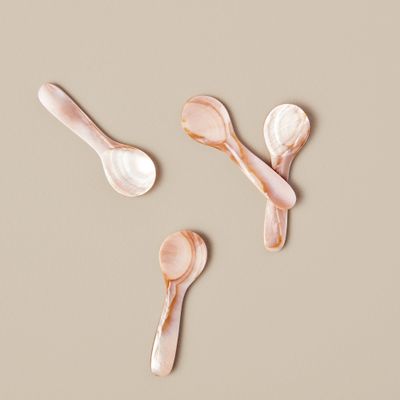 Small Pink Shell Spoon