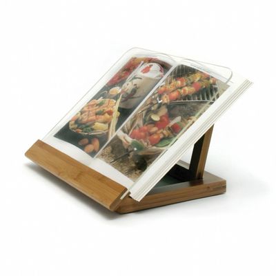 Bamboo &amp; Acrylic Cookbook Stand