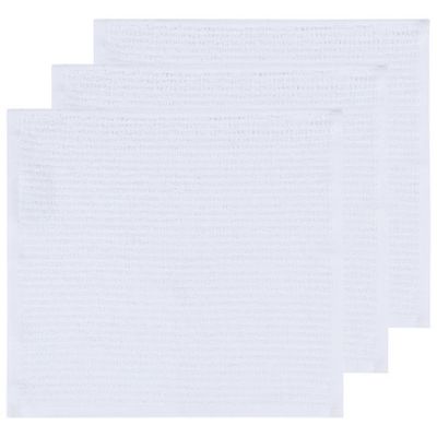 Set of 6 Small White Barmop Dishtowels