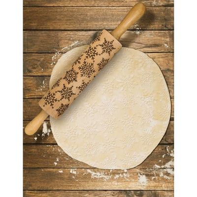Snowflake Imprint Rolling Pin