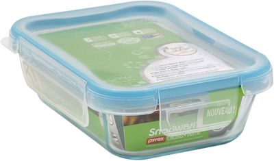 6 cup Rectangular Glass Storage Container