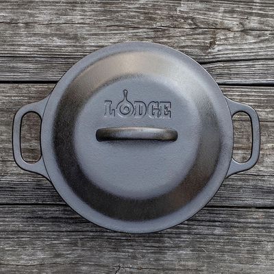 Lodge 2 quart Round Pre-Seasoned Cast Iron Dutch Oven