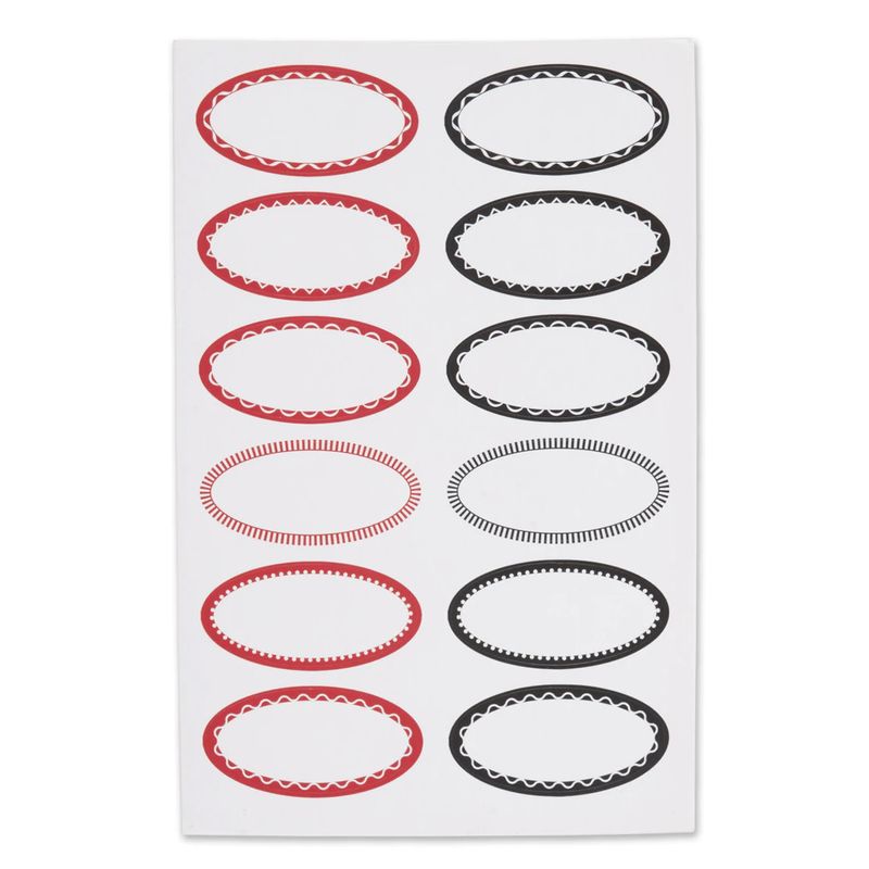 RSVP Small Oval Canning &amp; Jelly Jar Labels