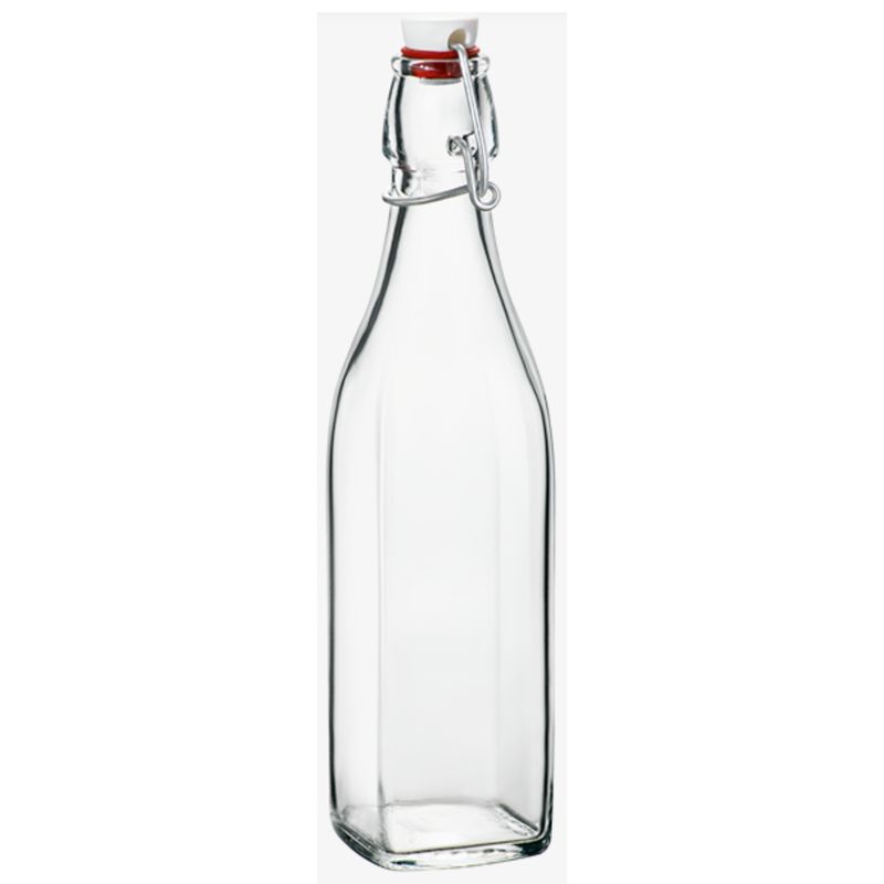 1 liter Square Glass Swing Bottle