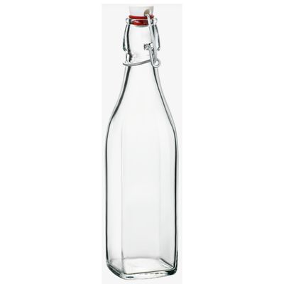 1 liter Square Glass Swing Bottle
