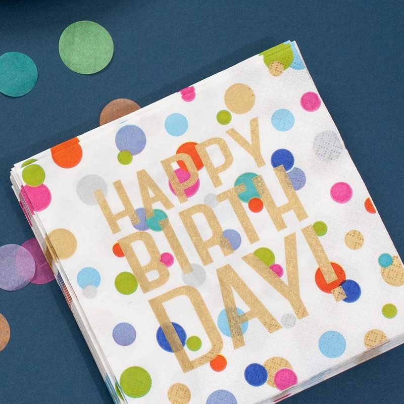Happy Birthday Cocktail Napkins