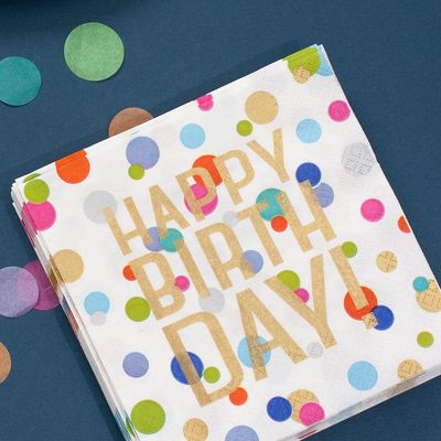 Happy Birthday Cocktail Napkins