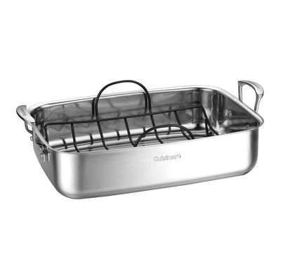 15" Roasting Pan with Non-Stick Rack