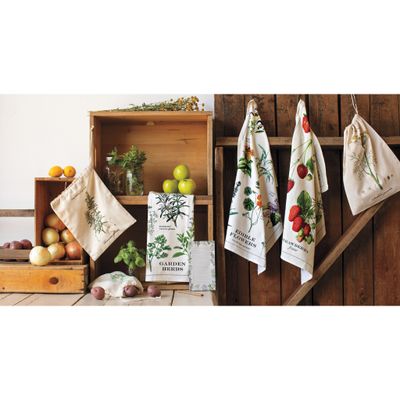 Edible Flowers Dishtowel