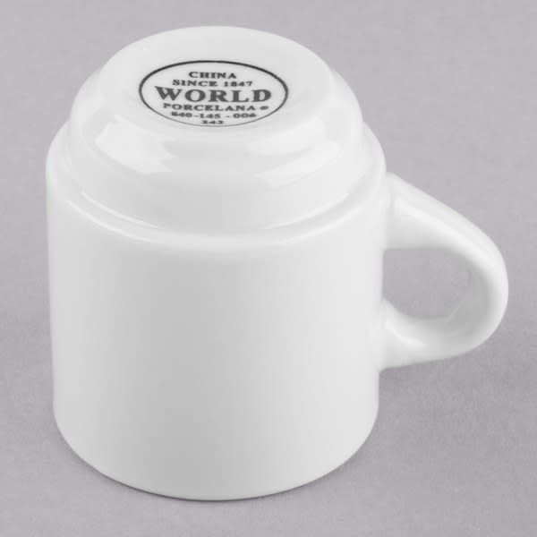 White Espresso Cup &amp; Saucer