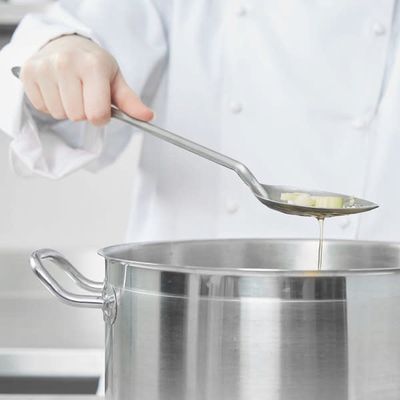 13" Slotted Metal Spoon