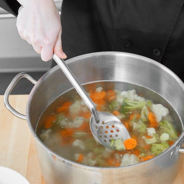 13" Perforated Metal Spoon