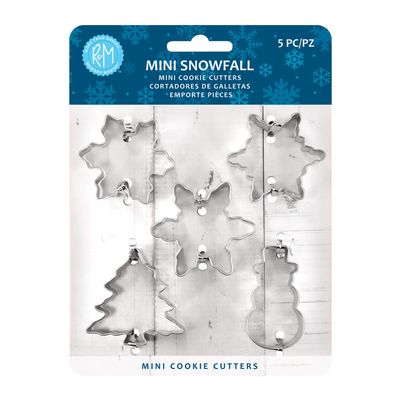 Mini Snowfall Cutters, set of 5