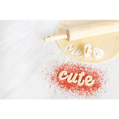 Script Cookie Cutters, set of 26