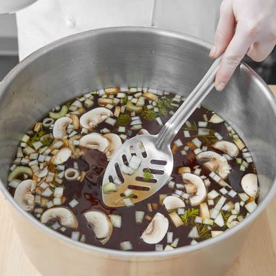 11" Slotted Metal Spoon
