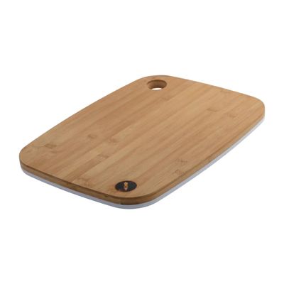 Architec 11x15" Flip Chop Wood &amp; White Plastic Cutting Board