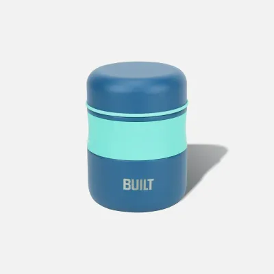 10oz Mint &amp; Blue Food Jar