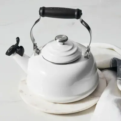 Le Creuset 1.7qt White Whistling Tea Kettle