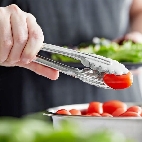 7" Stainless Steel Tongs
