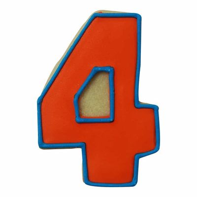 Number 4 Cookie Cutter