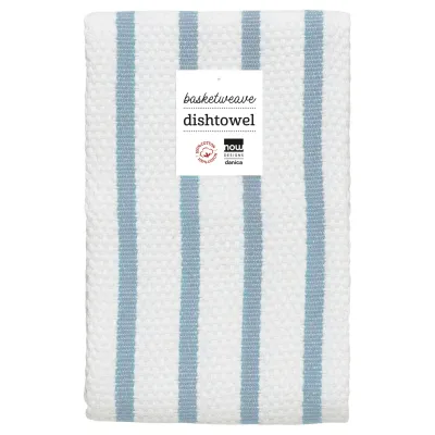 Slate Blue Basketweave Dishtowel