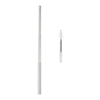 Stainless Steel Straw &amp; Brush Travel Set