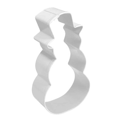 4" White Snowman Cookie Cutter