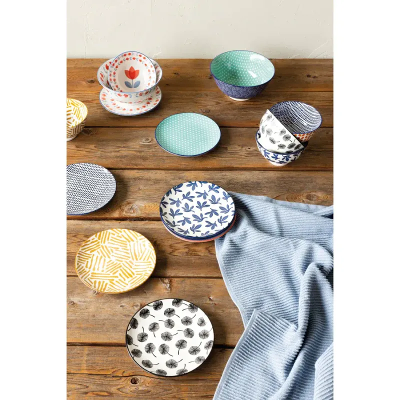 6” Blue Floral Dessert Plate