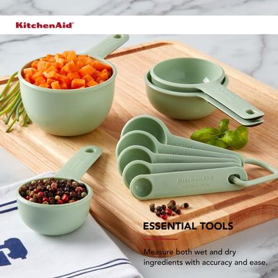 KitchenAid Pistachio Measuring Cups &amp; Spoons